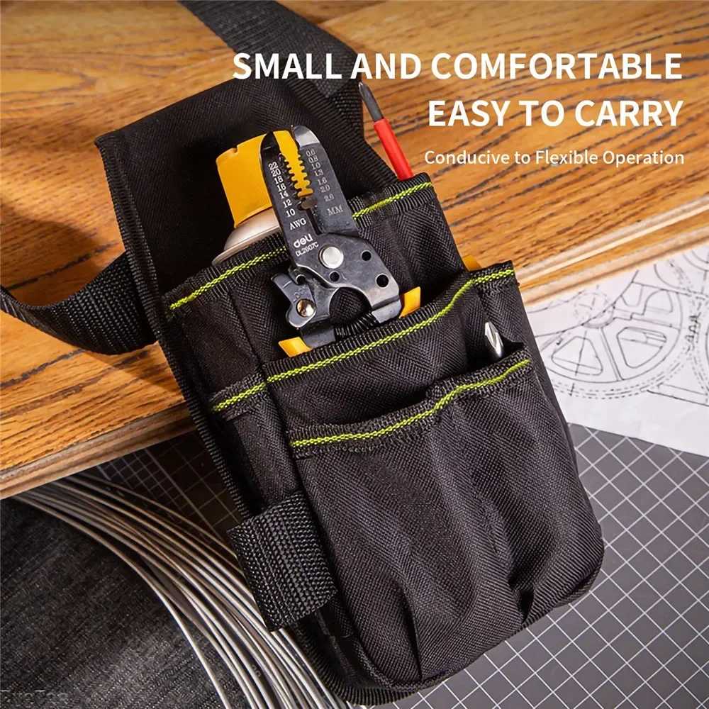 Deli Multi Functional Tools Bag Waist Pouch Belt Storage Holder Organizer Garden Tool Kits Waist Packs Oxford Cloth