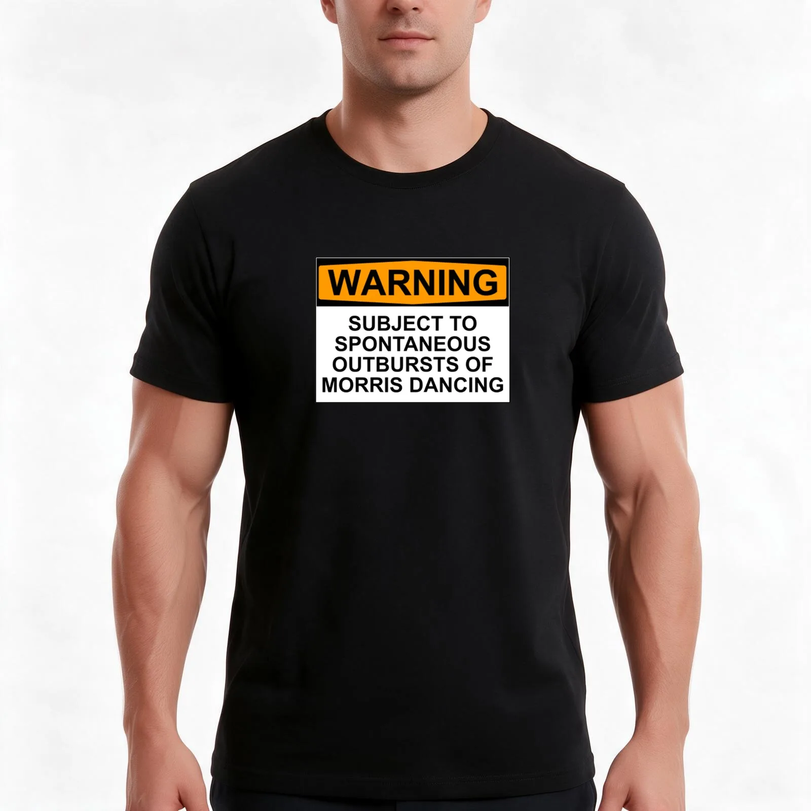 WARNING: SUBJECT TO SPONTANEOUS OUTBURSTS OF MORRIS DANCING T-Shirt, Summer Casual Cotton Tee, Oversized Streetwear Tops