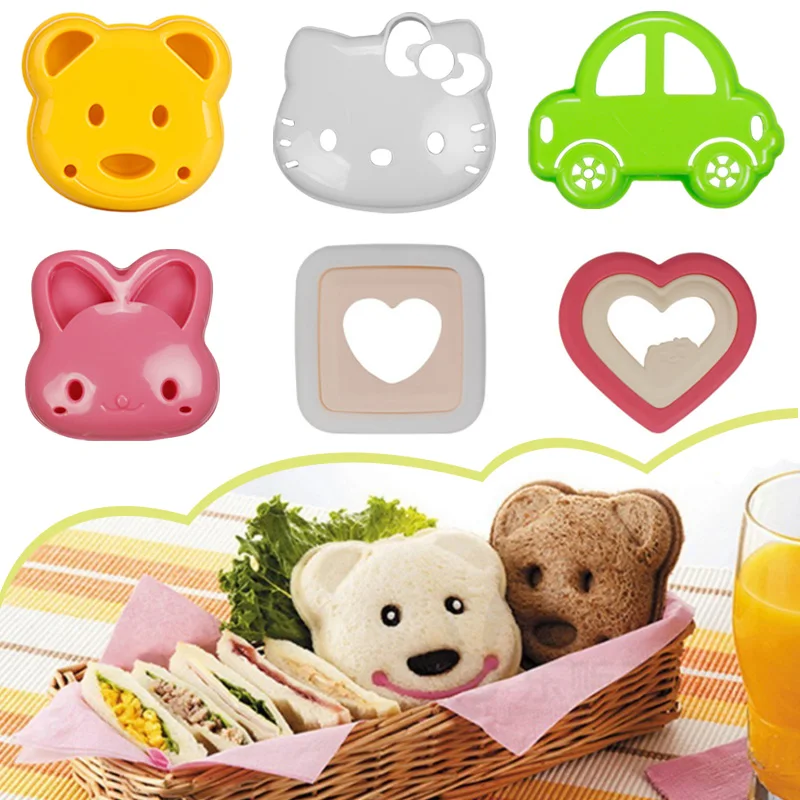 Sandwiches Cutters Maker Mould Cutting Baking Bread Mold Cute Baking Pastry Tools Children Interesting Food Kitchen Accessories