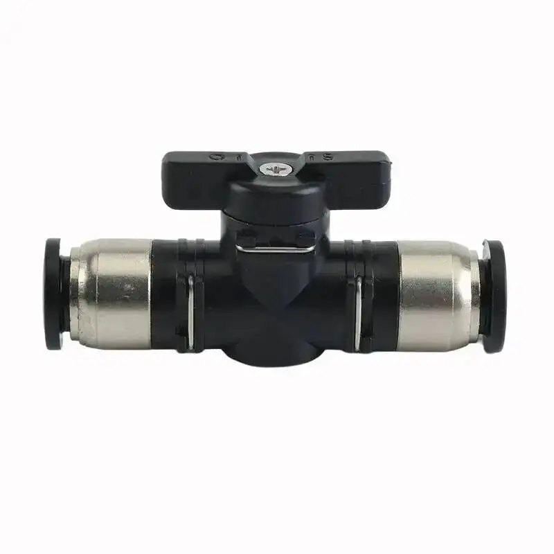 Pneumatic fitting 4/6/8/10/12/14/16mm Ball Hand Valve Switch Quick Plug BUC-4 BUC-6 BUC-10 Air Pipe Docking Quick Connector