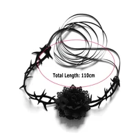 1PC Ladies' Gothic Style Rose Thorn Necklaces, Halloween Party Carnival Accessories, Multi-functional and Versatile Styles - Image 5