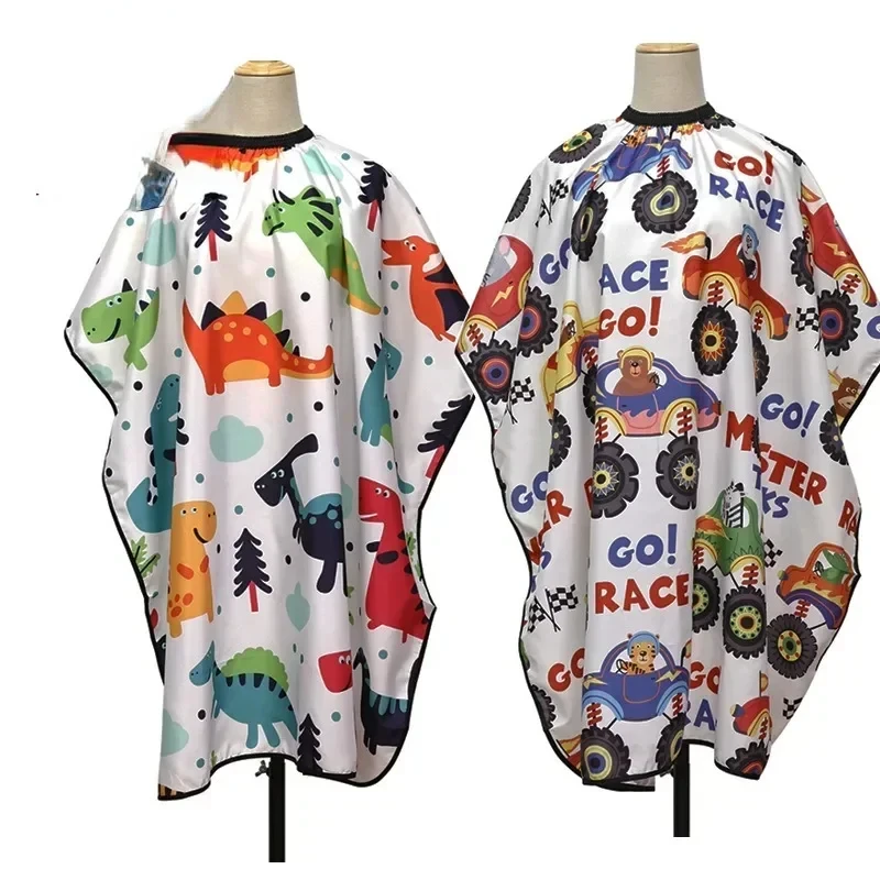

Kids' Cartoon Haircut Cape Waterproof Barber Wrap – Salon Hair Care Styling Supplies