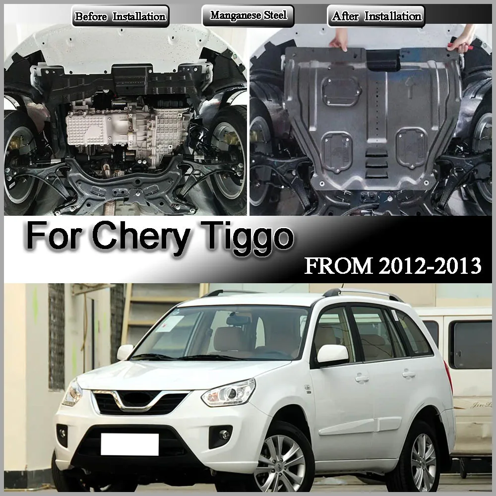 Under Engine Splasher Shield Guard Mud Fender Plate Cover Mudguard Protector For Chery Tiggo‌‌ 2012-2013 1.6L 1.8L 2.0L