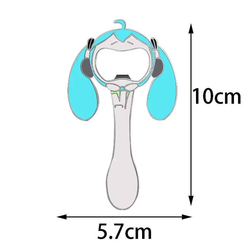 

Hatsune Miku Metal Bottle Opener Hatsune Miku Project DIVA Anime Peripheral Creativity Magnetic Attraction Refrigerator Magnet