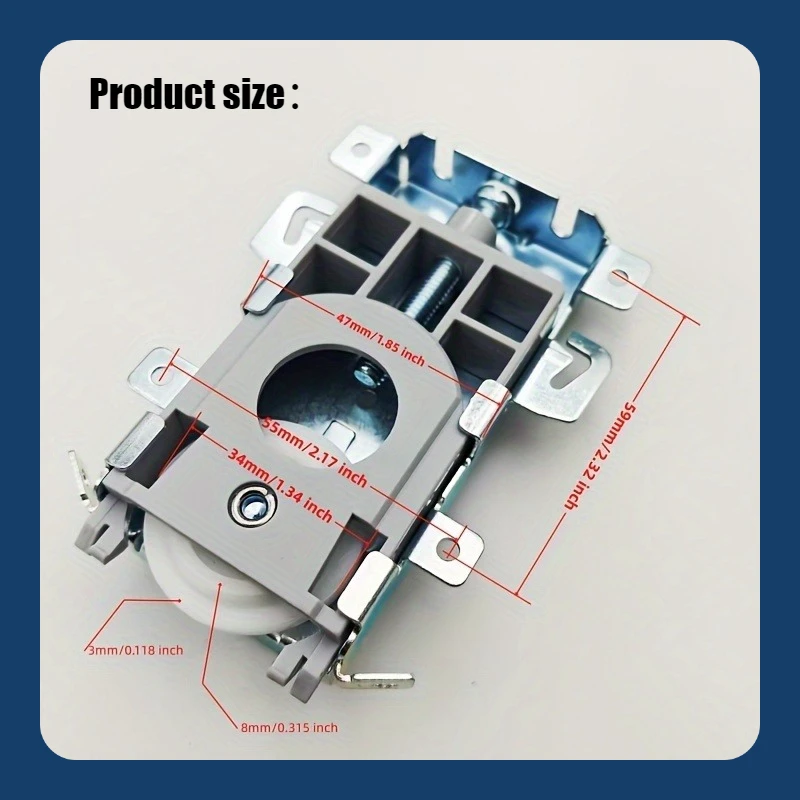 Boutique Home Sliding Door Lower Pulley, Cam Roller, Home Wardrobe Cabinet Sliding Door Lower Track Wheel Pulley Convex Pulley