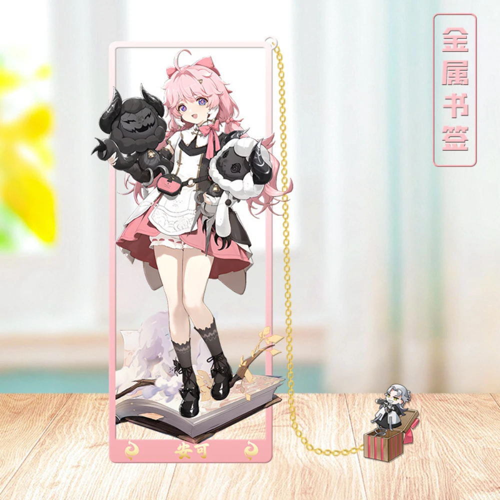Anime Wuthering Waves Yinlin Verina CALCHARO Jianxin Jiyan Baizhi Encore Metal Bookmark Props Card Halloween