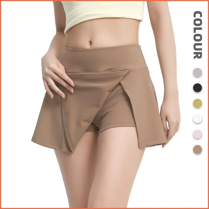 

Женские спортивные шорты, юбки, летние дышащие повседневные быстросохнущие шорты для фитнеса, бега, спортивные женские активные спортивные юбки для йоги и фитнеса