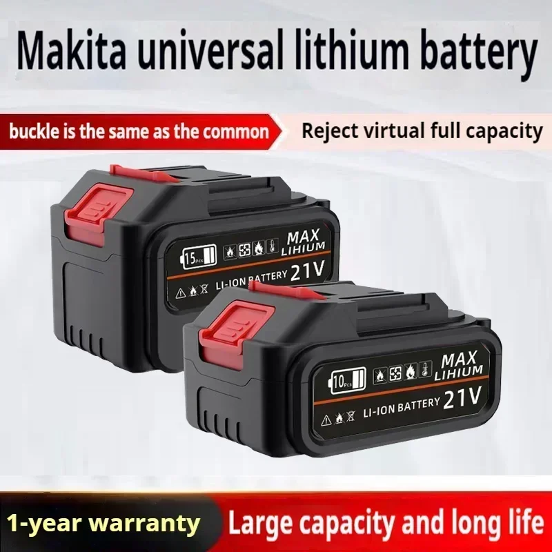 for Makita 21V Battery 10000mAh Rechargeable Power Tools Battery 18V 21V makita  Li-ion Replacement LXT BL1860B BL1860 BL1850