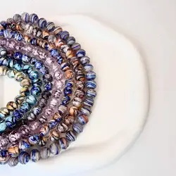12mm  High quality Ink and wash Style Lampwork Beads Faceted Glass Loose Bead for DIY Jewelry Bracelet Necklace Beaded  Material