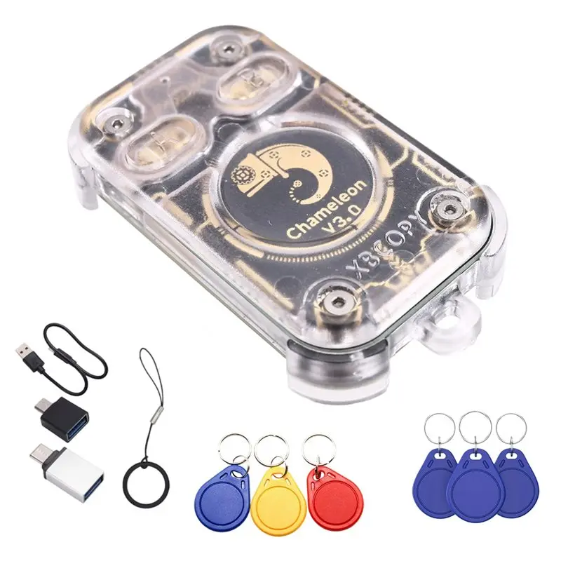 ABKI-RFID Smart Chip Emulator Reader Chameleon V3.0 125K 13.56M ID IC Card Duplicator Tag Copyer+ 3XUID/CUID Keychain