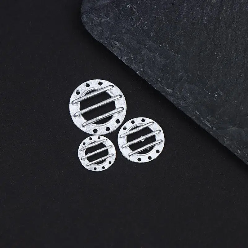 12PCS Miniature Round Grille Porthole Outer Dia 12mm/11mm/8mm Detailed Alloy Portholes For Miniscale Model Ship Boat Decoration