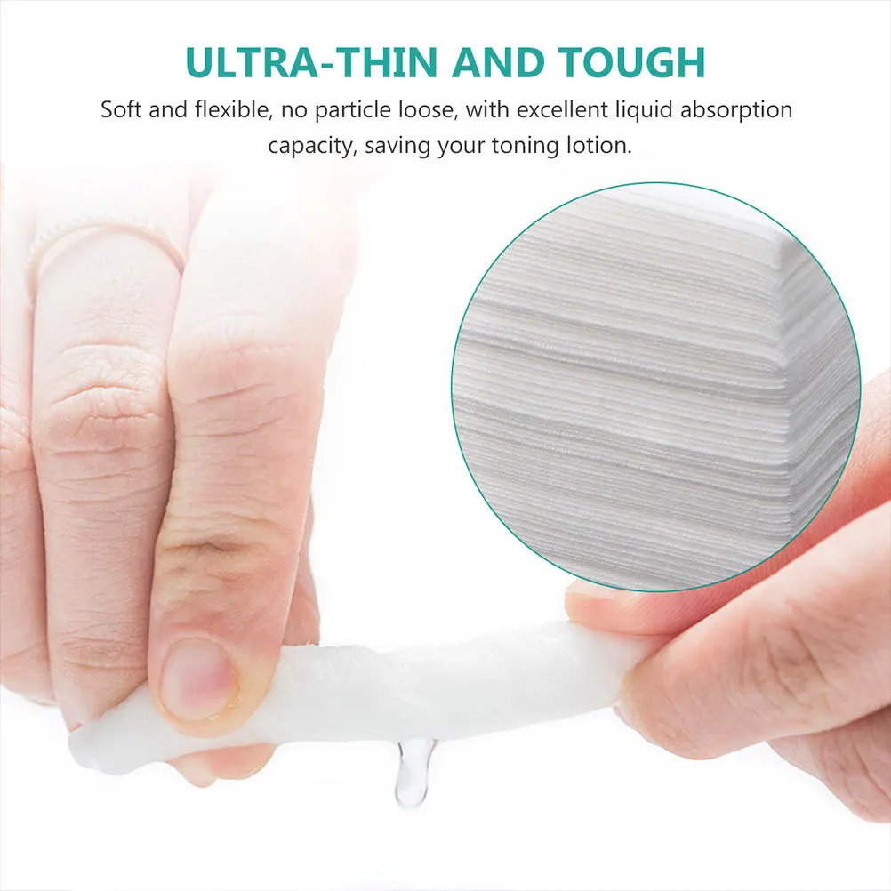 300 個のフェイシャルメイクアップパッド不織布素材軽くて薄いクレンジングパッド旅行用フェイスクリーニング女性スキンケア