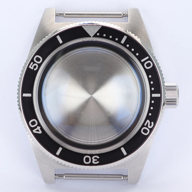 40mm Tauchergehäuse AR gewölbtes Saphirglas für Mod 62MAS SPB149J1 NH35 NH36 NH38 4R36 Uhrwerk Herren Silber Steriles Gehäuse Fester Boden – Detail 4