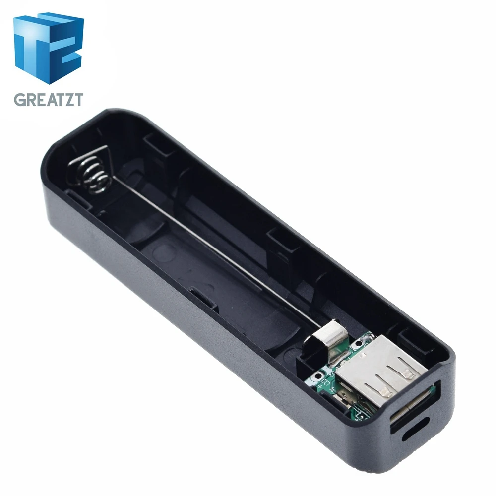 GREATZT New 1 x 18650 Portable Mobile USB Power Bank Charger Pack Box Battery Case For DIY