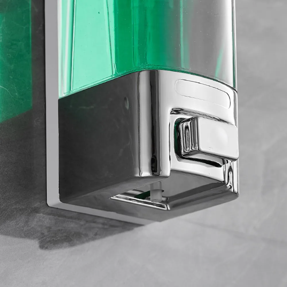 

1/2/3 шт., 500 мл, дозатор жидкого мыла, большая емкость, видимый оконный дозатор для шампуня, бутылка без перфорации, настенный монтаж