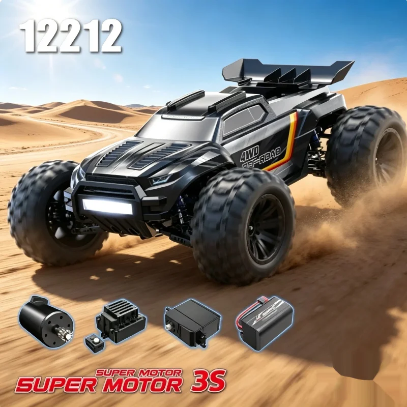 12212 Generic 1/12 4wd Rc Remote Control Car 60km/H High Speed Metal Parts Off Road Racing Electric Vehicle For Adult Hobby