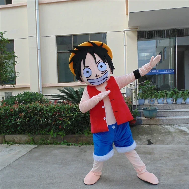 [TML] Cosplay One piece luffy Mascot Costume Cartoon character costume Advertising Costumes Party Costume animal carnival