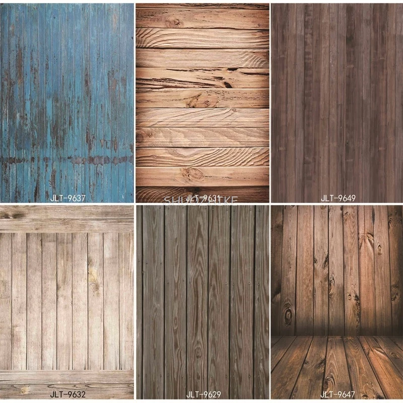 

SHUOZHIKE Thin Cloth Photography Backdrops Prop Wooden Planks Photography Background JL-33