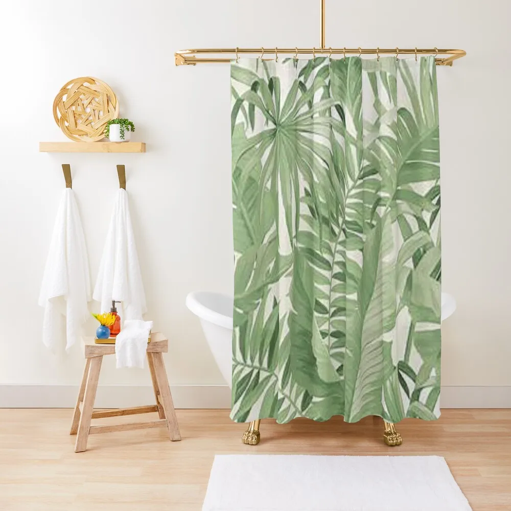

Beautiful Green Fern, Best Plant Print for tropical home decor, accessories, apparel, stickers, gifts. Shower Curtain