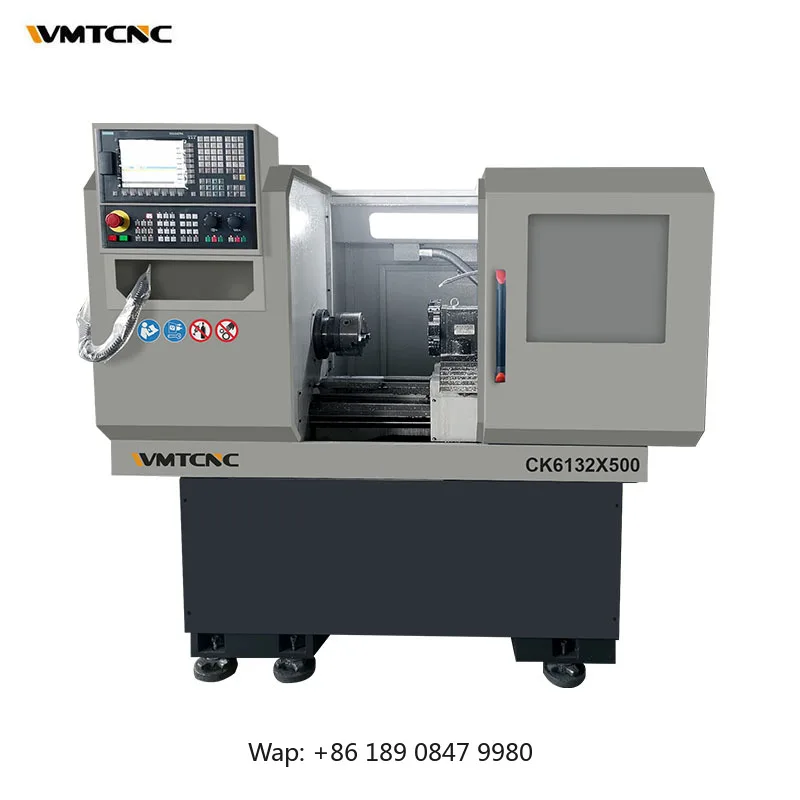 【Hot】CK6132x500 Tabletop 2 Axis Small Cnc Lathes for Sale with Cnc Lathe  Tool Holder