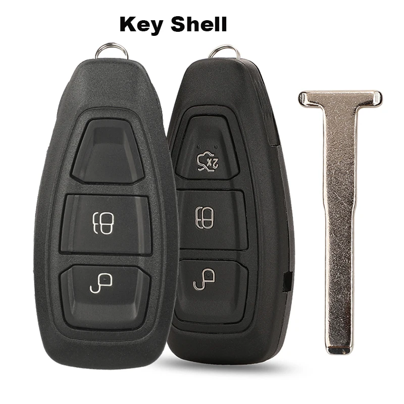 

Jingyuqin пульт дистанционного управления 2/3 кнопки автомобильный ключ брелок для Ford/Mondeo/Fiesta/Focus/титановый чехол для смарт-ключа