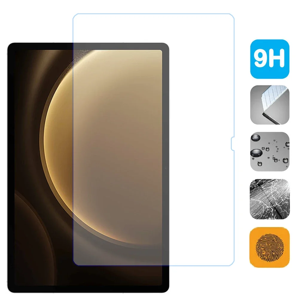 2PCS For Samsung Galaxy Tab S9 FE+ Plus 12.4 inch 2023 Tempered Glass Screen Protector SM-X610 X616B Protective Film Fit Screen