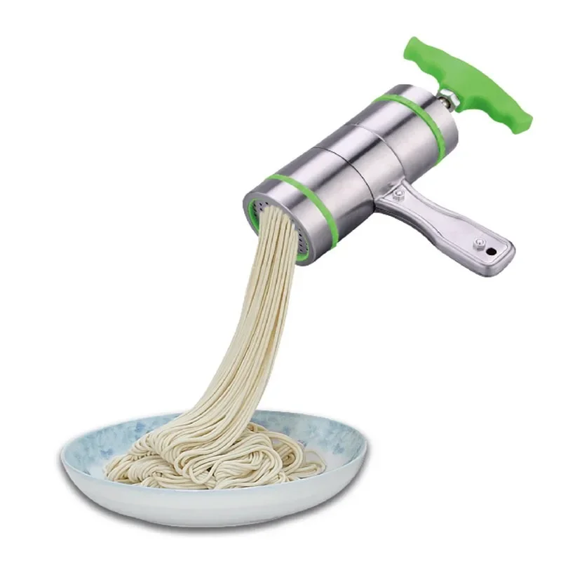 

Handheld Noodle Maker Machine Stainless Steel Manual Press Noodle And Pasta Machine For Kitchen Tool With 7 Blade Knife Cutter