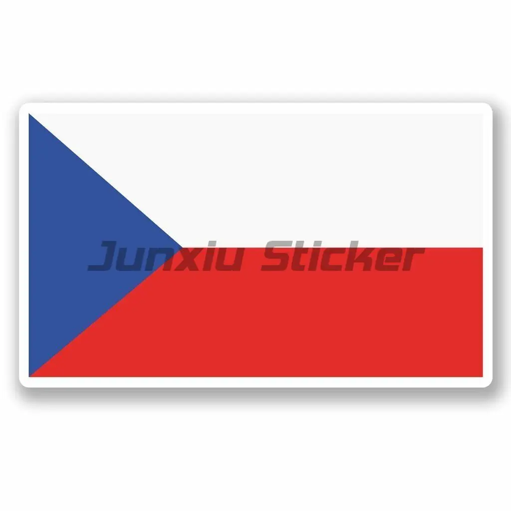 Czech Republic Flag Map European Country Decals Window Door Car Laptop Sticker