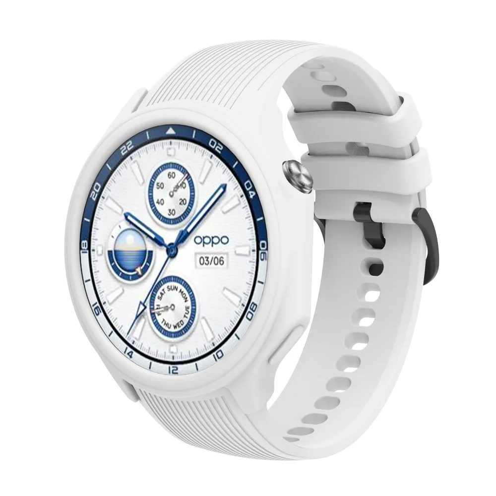 เคสซิลิโคนกันกระแทกสีสันสดใสกรอบกันชนป้องกันรอยขีดข่วนป้องกันฤดูใบไม้ร่วงสําหรับ Oppo Watch X/OnePlus Watch2