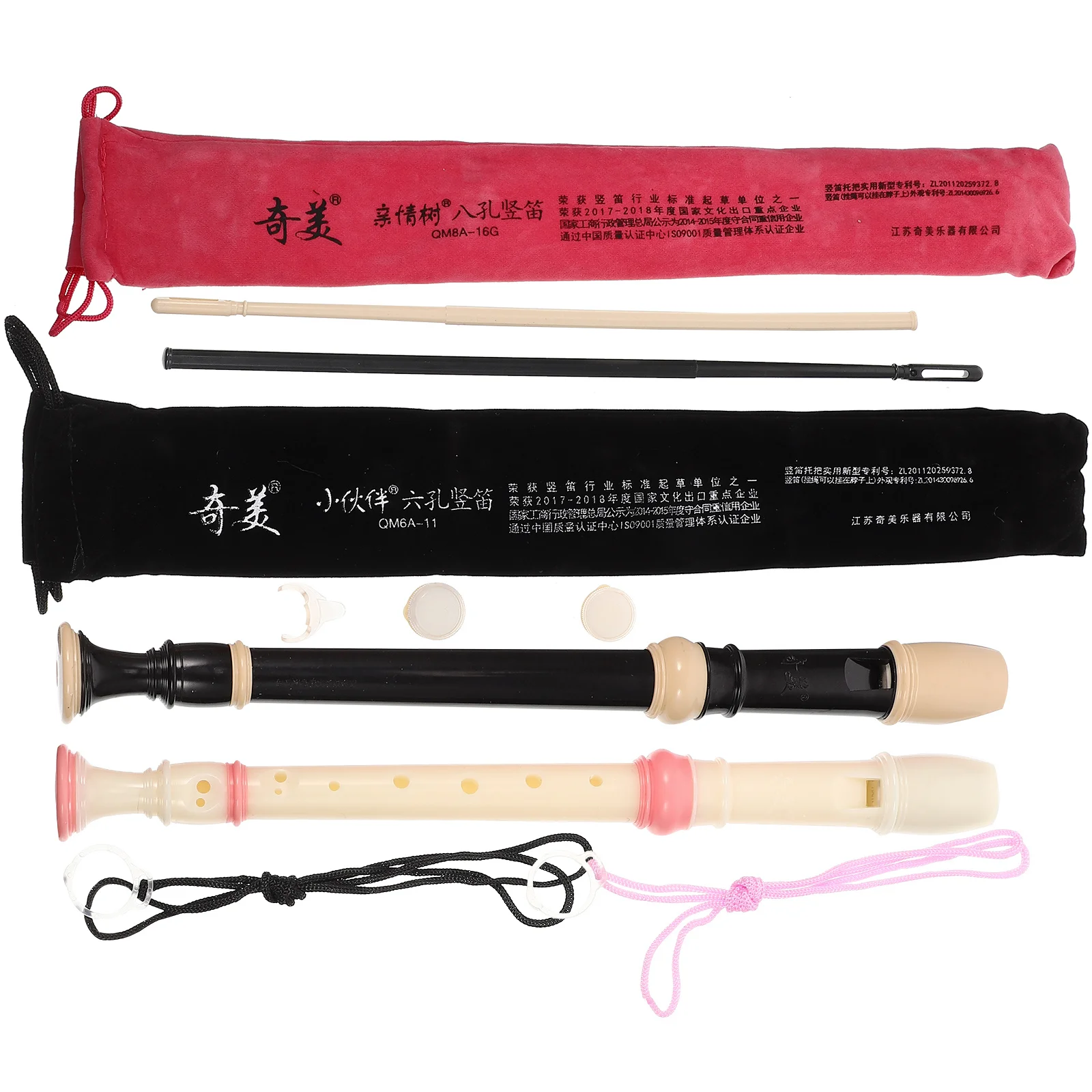 

1Set Clarinet Instrument Plastic Beginner Friendly Comfortable Hand Feel 8-Hole Student Practice Wind Instrument for Kids