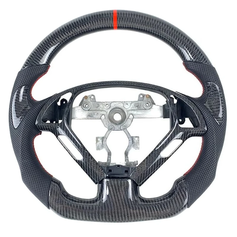 

Carbon Fiber Custom Cars Steering Wheel for G37 2007-2015 Racing Style Design Without Heating