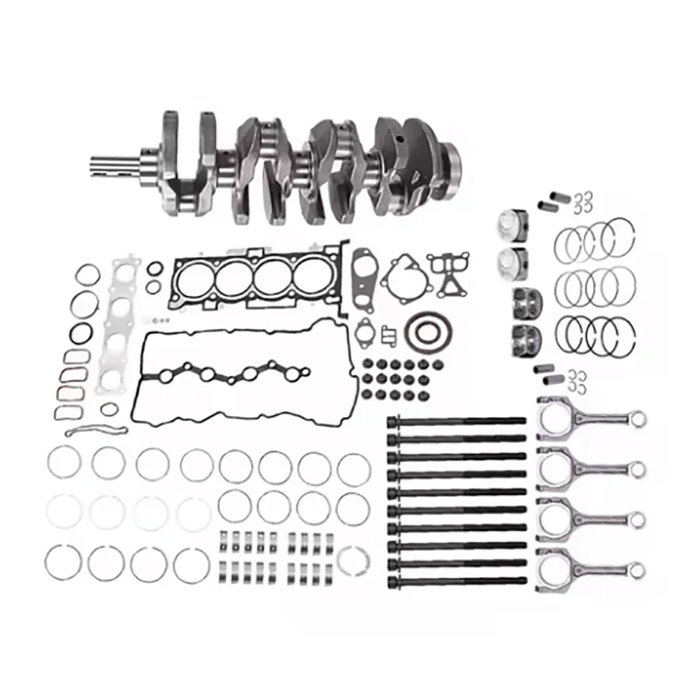 Pop G4KJ Overhaul Rebuild Kit & Crankshaft Piston Timing Kit Connecting Rod For Kia Hyundai 2.0L 2.4L G4KJ Engine Replacement Pa