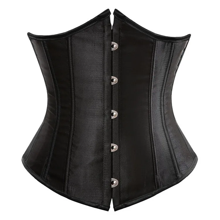 Women Gothic Underbust Corset Waist Trainer Slimming Bustiers Lingerie Shapewear Bones Basques Body Shaper