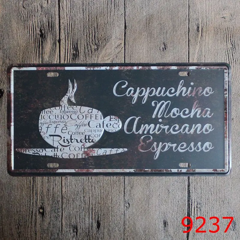 Металлические тарелки для бара, пива, кофе, винтажные металлические жестяные вывески, настенное искусство, ремесленная живопись, металлическое искусство для дома, бара, магазина, паба 15x30 см