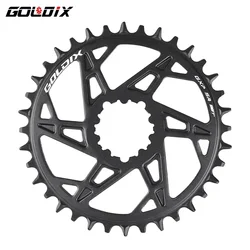 GOLDIX 3-Bolt Bicycle Chainring 32/34/36/38T Wide Narrow Chainwheel for Sram Bicycle Crankset Crown Single Disc