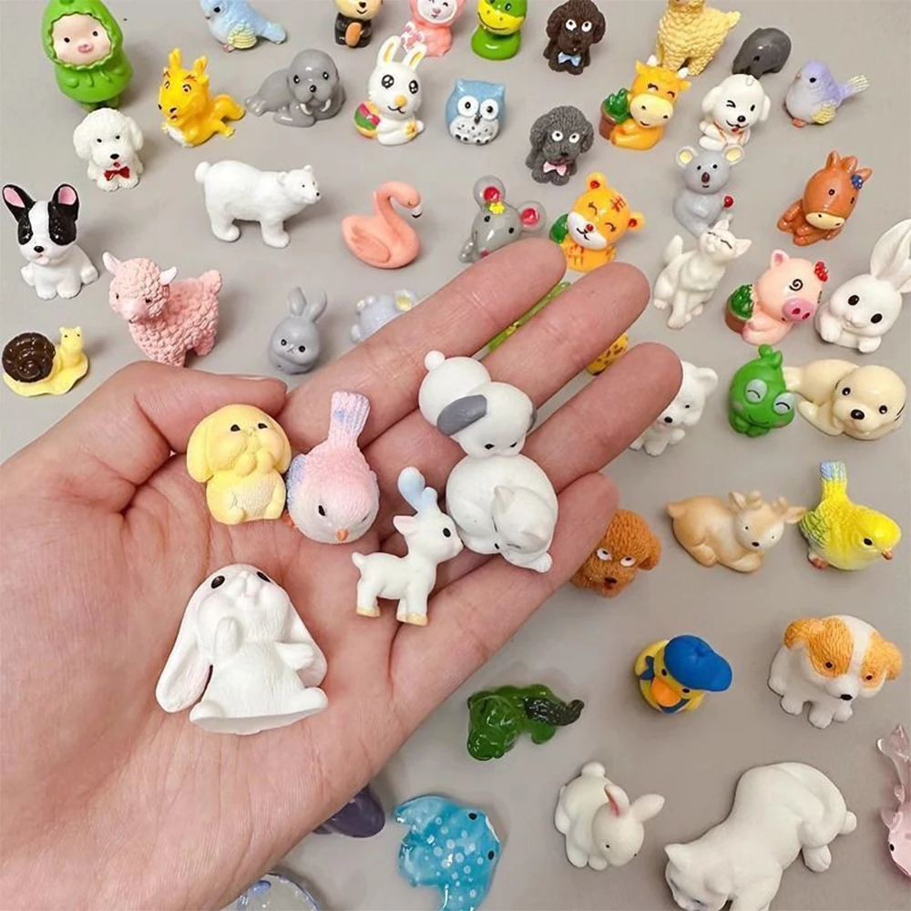 Random Mini Independent Packaging Blind Bag Style Kawaii Animal Model Toy Rabbit Bear Simulation Animal Birthday Party Favors