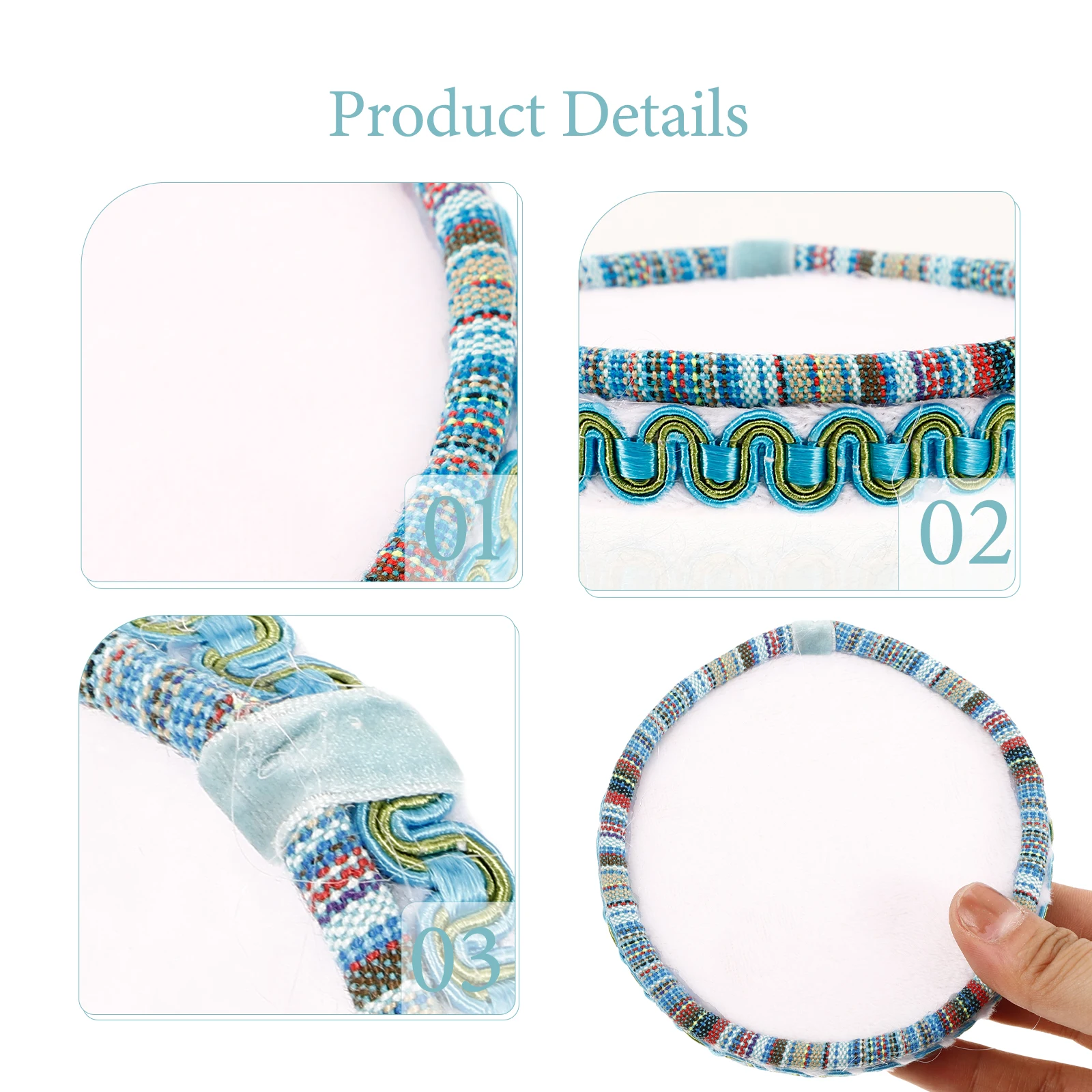 

Bead Storage Tray Round Fabric Beaded ganizer Plate Board for Jewelry Making Blue Color Bead Mats Beading Tools
