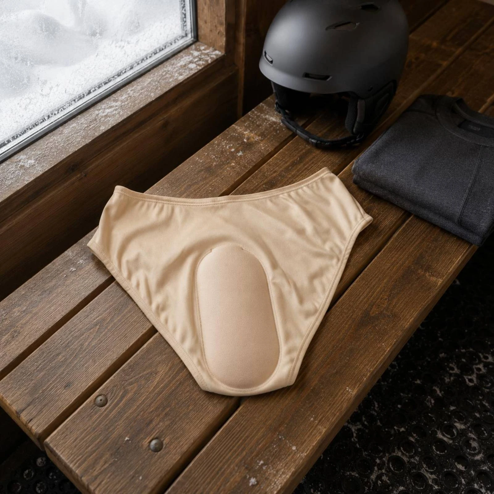 Silicone Padded Shorts Stretch Material Padded Shorts Hip Butt Pads Leg Openings Sports Gear Lightweight for Skating view 2