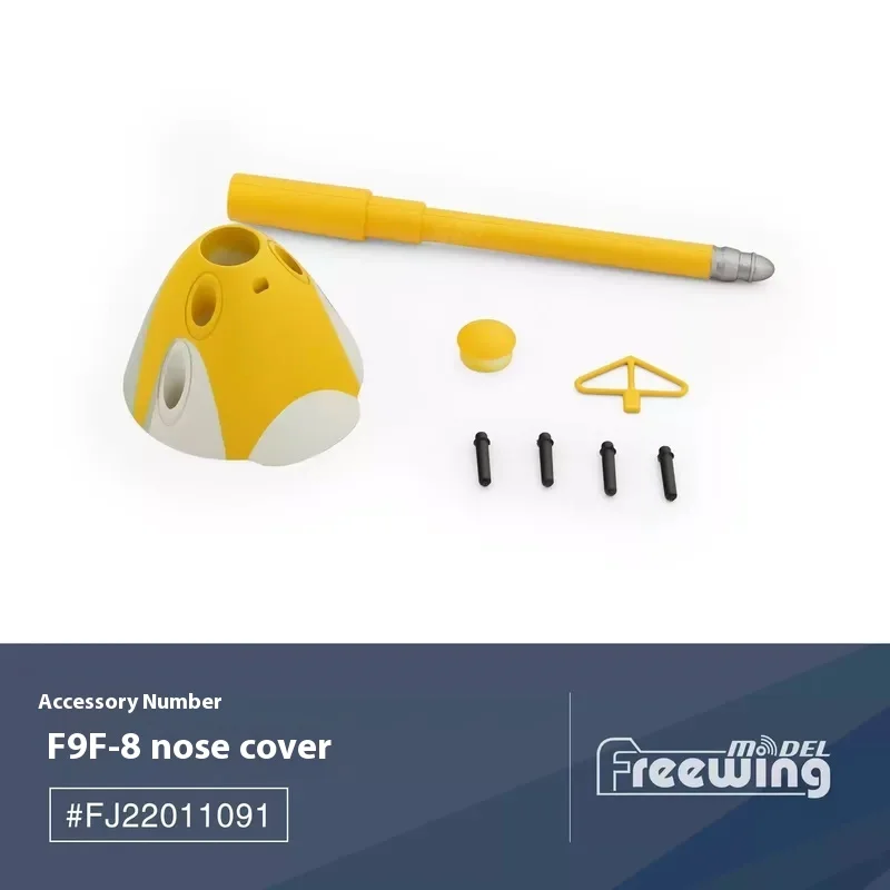 Corps d'accessoire FreFuk F9f, ailes principales, queue plate, cockpit de missiles, train d'atterrissage, couverture antarctique, structure de groupe de lumière LED, 80mm