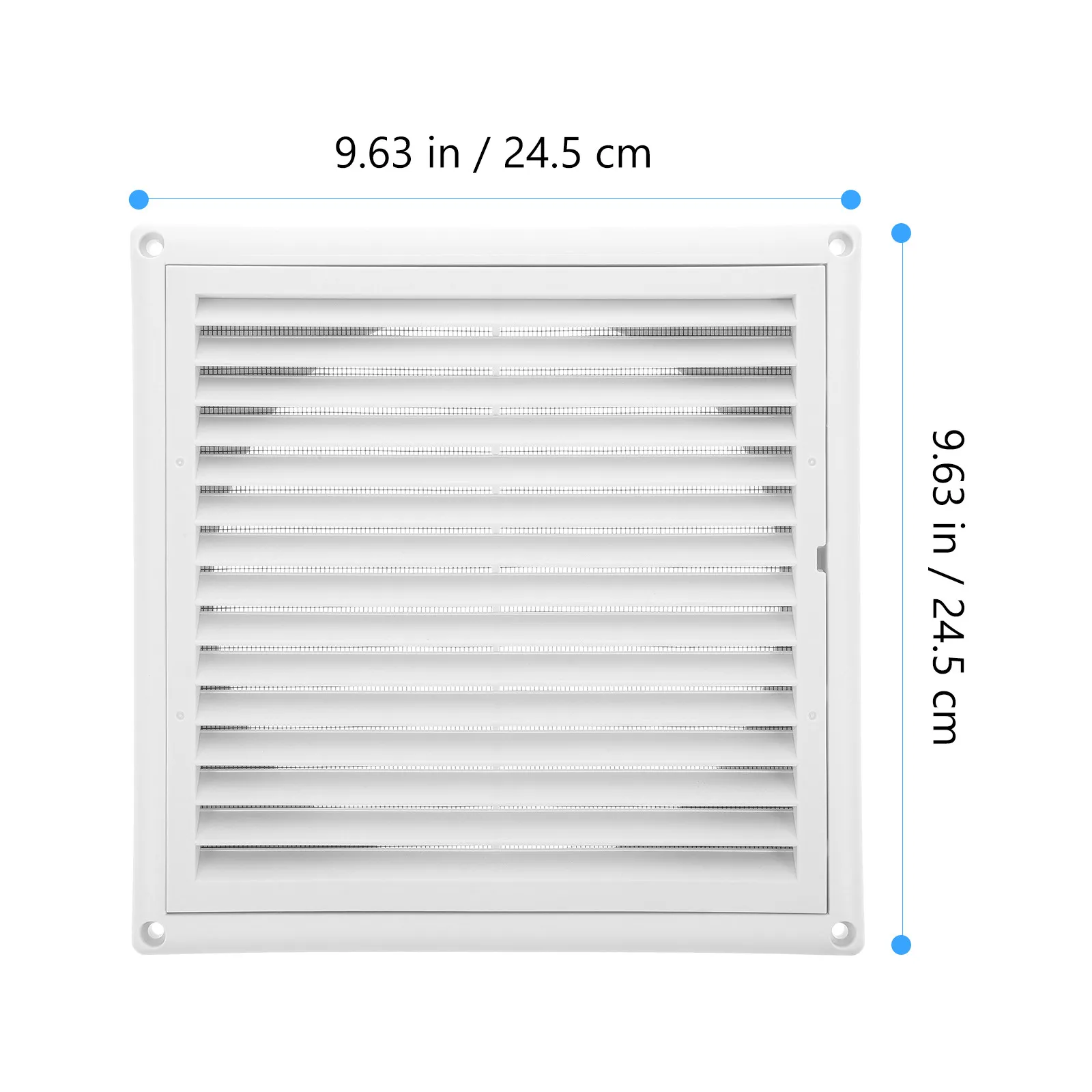 Plastic Air Vent Cover 200MM Outlet Grille Anti mosquito Net UV Resistant Wall Ceiling Floor Install Adjustable Ventilation - view 6