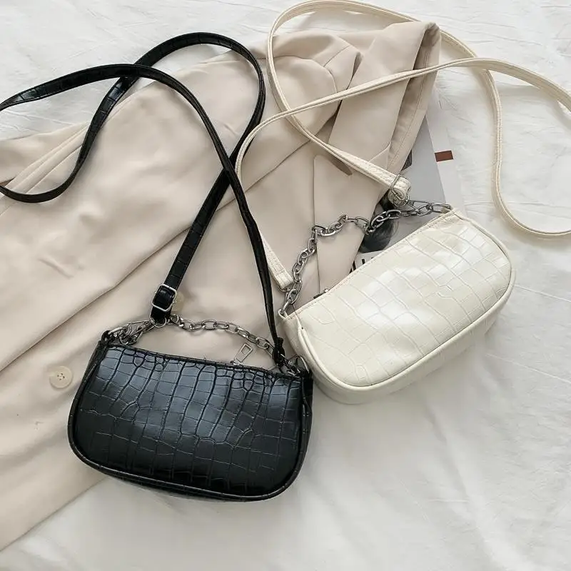 Verão nova bolsa feminina simples nova moda ins 2022 moda de um ombro retro axila mensageiro saco feminino