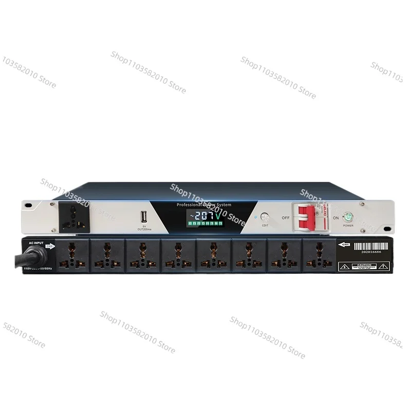 Professional 8 + 2 audio power sequencer 8 + 1 high-power filter air switch independent switch sequencer