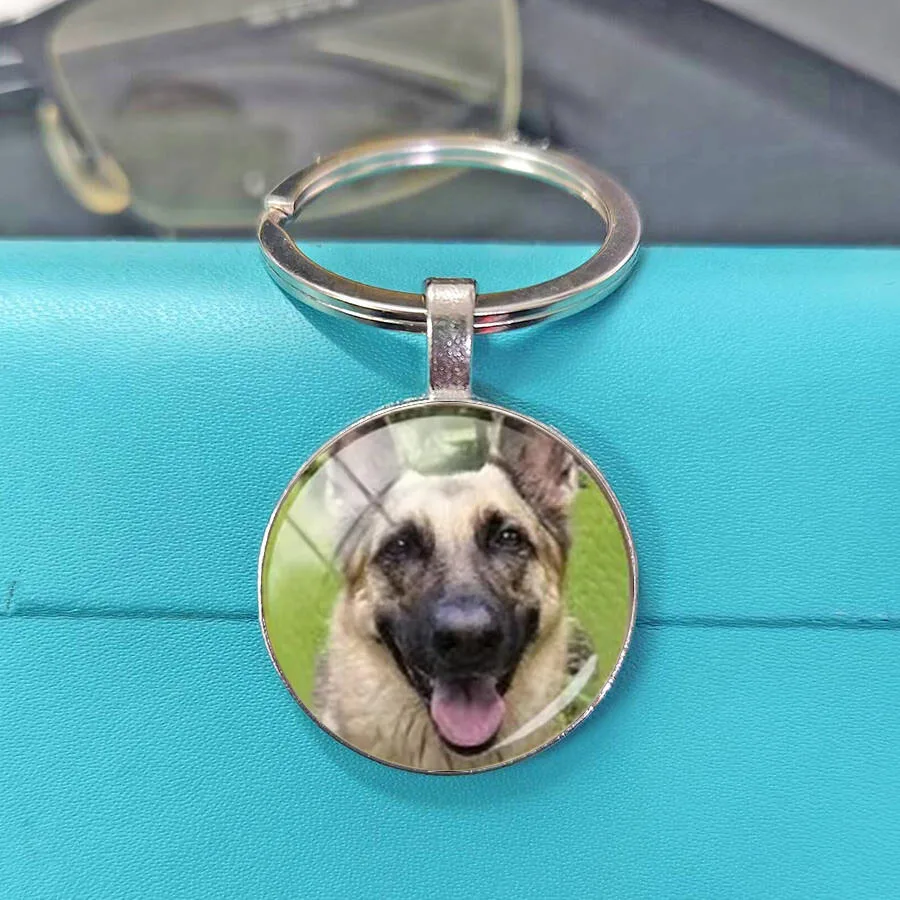 Multi breed dog key chain border collie spotted dog pattern can be diy designed and sold well at an affordable price