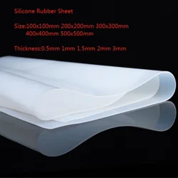 Food Grade Transparent Silicone Rubber Sheet, High Temperature Resistance, Silica Gel Plate, Thickness 0.5mm, 1mm, 1.5mm, 2mm-3m
