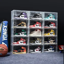 Thickened Dustproof Aj Shoe Box Sneaker Storage Box Transparent Drawer Type Shoe Storage Dustproof