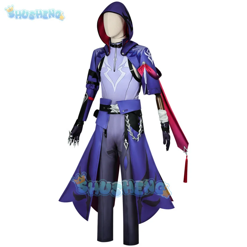 Honkai ชุดวิกชุดคอสเพลย์ผู้หญิงลายรถไฟดาวหมวก Xianzhou Yaoqing The Crow-feathered weirdo ปาร์ตี้ฮาโลวีนผู้หญิงผู้ชายพร็อพ