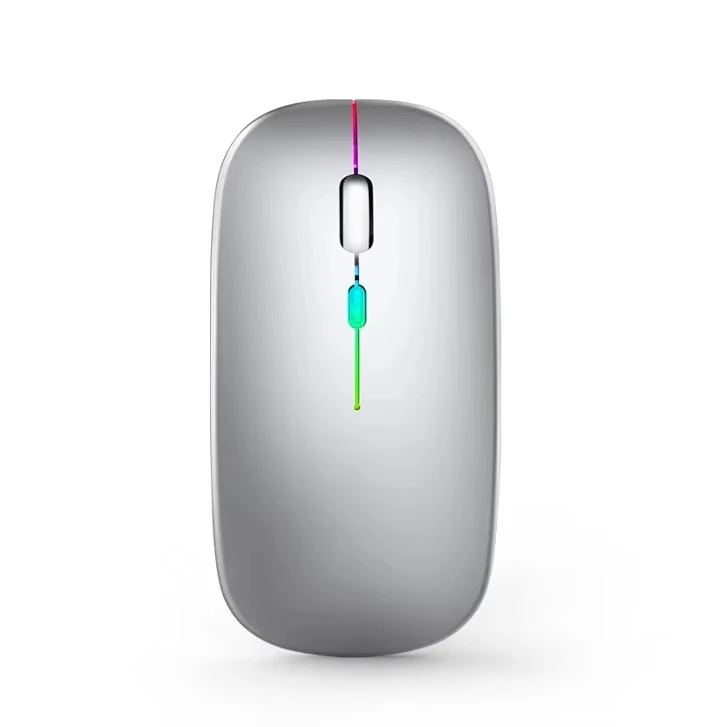 Rechargeable Bluetooth wireless mouse Mini wireless optical 1600DPI RGB wireless mouse suitable for laptop PC