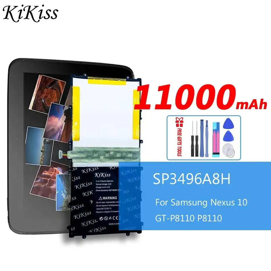 

For Samsung Google Nexus 10 GT-P8110 P8110 High Capacity Tablet Battery SP3496A8H 11000mAh
