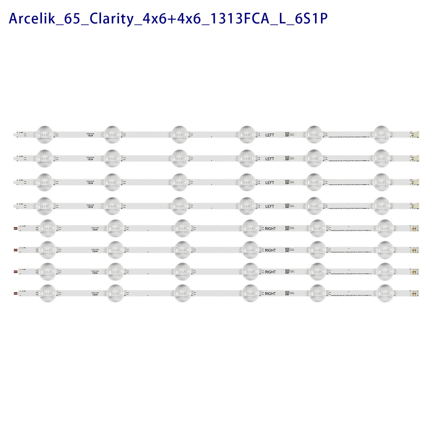 

Светодиодная лента подсветки для Grundig 65VLX6000 65VLX6950BP 65GDU7500B 65GUB7062 65L8860 65L8900 AL65L8960 65GDU7500B WCM60601-AC