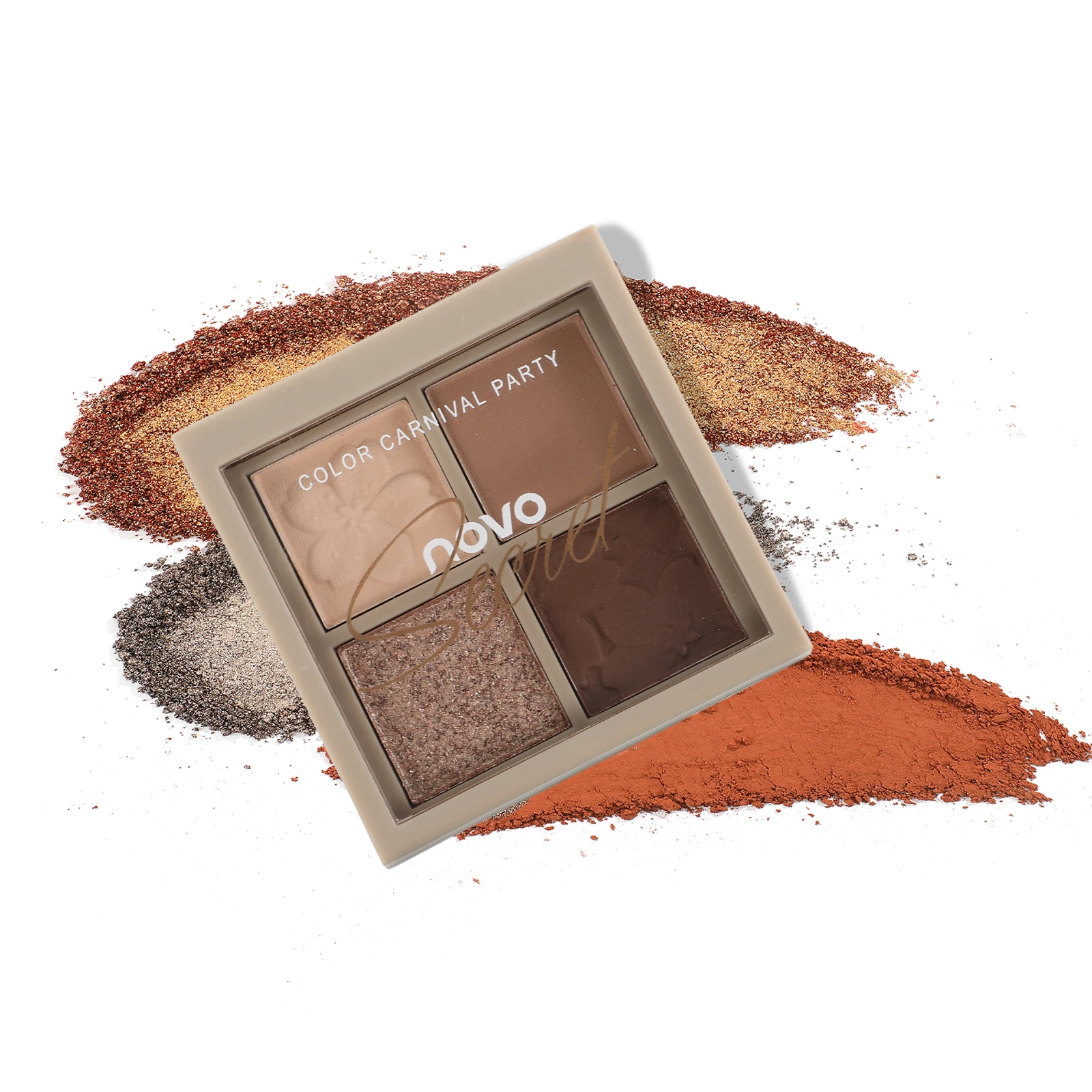 Paleta de sombra de ojos, colorete, contorno, crema correctora, maquillaje para piel madura, resaltador de otoño, polvo de elfo atrevido y bronceador